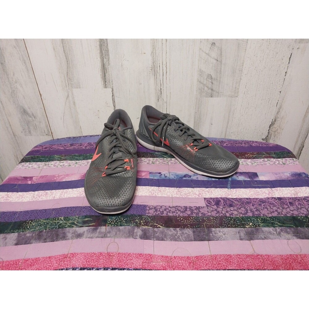 Nike Flex Supreme TR 5 Flywire Gray Training Shoes 885916-003 Women's SZ 8.5W
